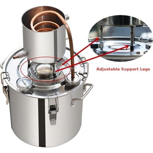 12L/20L/33L/50L Moonshine Distiller Brewing Alcohol Machine Stainless Copper Home brewing Liquor Brandy vodka Distiller Brewing