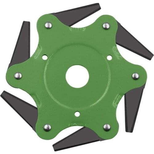 6 Teeth Brush Cutter Blade Trimmer Metal Blades Trimmer Head 65Mn Easy Cutting Garden Grass Trimmer Head For Lawn Mower