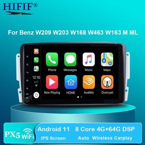 8" IPS DSP Android 10 4G RAM CAR DVD player For Benz W209 W203 W168 W463 W163 M ML Viano W639 Vito Vaneo E-W210 GPS multimedia