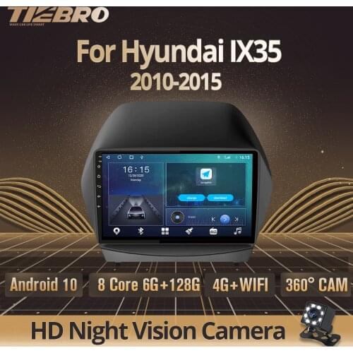 2DIN Android 10.0 Car Radio For Hyundai IX35 2010-2015 GPS Navigation Car Receiver Stereo Receiver DSP Car Multimedia Player IGO