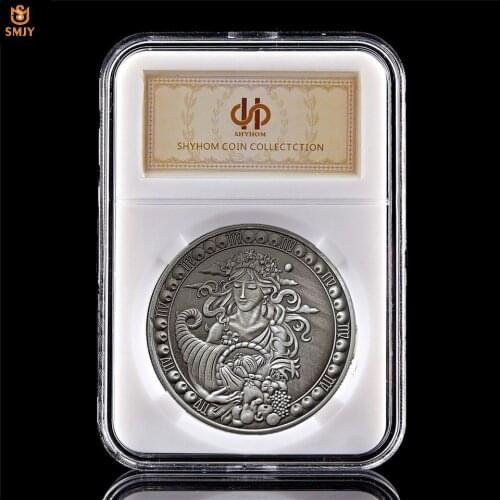 Twelve Constellation Copper Nickel Silver Relief Virgo Tarot Helios Token Challenge Commemorative Coin Collection W/PCCB