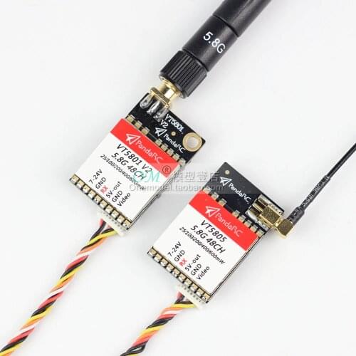 PandaRC VT5801 v2 VT5805 FPV Video Transmitter 5.8G 48CH 25/100/200/400/600mW Switchable OSD adjustable SMA MMCX VTX