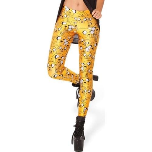 Summer Autumn Full Color Women Galaxy Leggings Digital Cartoon Adventure time print Leggings pants Leggings GL-10