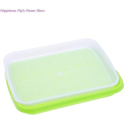 1 Set Seedling Tray Plastic Double-Layer Seedling Nursery Tray Hydroponics Basket