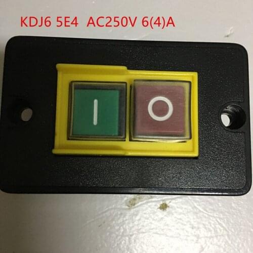 5pcs KJD6A power off protection button switch KJD6 5E4 AC250V 6 (4) A magnetic latching switch