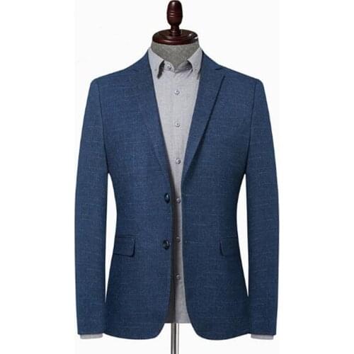 Mens Leisure Suit Blazer Solid Color Casual Blazer Jacket Outwear Coat Office Dress Wedding Blazer Male Clothing
