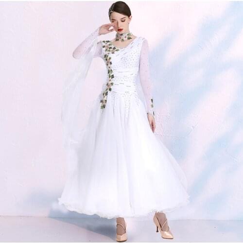 New ballroom waltz modern dance dress ballroom dance competition dresses standard ballroom dancing clothes tango dress MQ2020-3