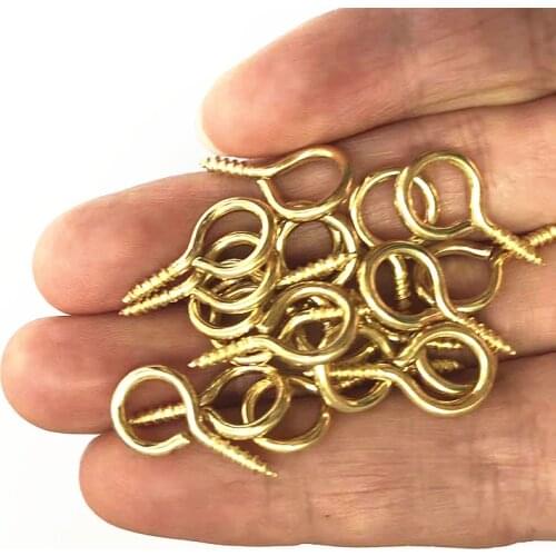 50PCS 20mm self-tapping screw sheeps eye cup hook screw decoration carpentry processing furnitur Accessories Lamp hook