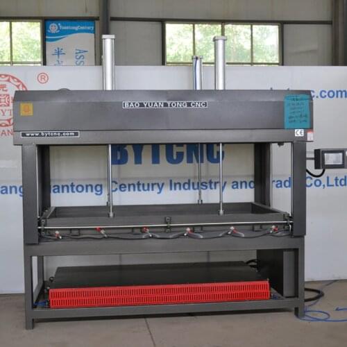 Vacuum membrane press machine furniture making pvc foil