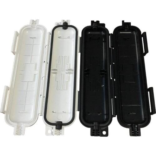 20 Pieces SC APC Fiber Protect Box Waterproof Grade IP 65 White/Black Color FTTH Fiber Accessories Fiber Drop Cable Protection