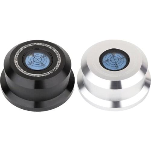 50Hz Aluminum Record Weight Stabilizer LP Disc Turntable Clamp with Bubble Level D08A