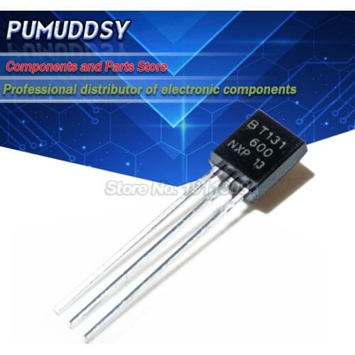 50PCS BT131-600 BT131 TO-92 Triacs 600V 1A IC