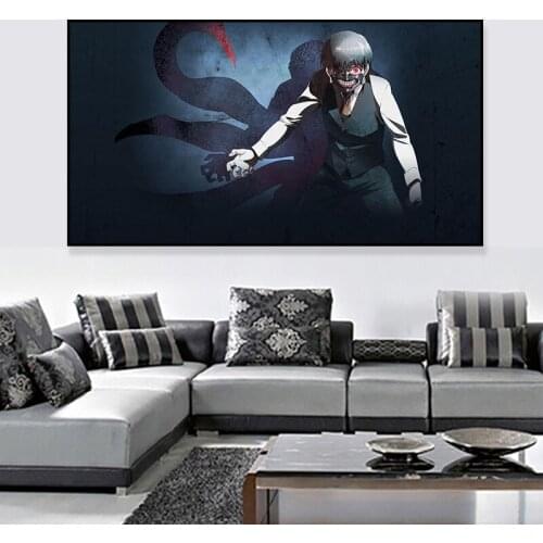 Demon Kaneki Tokyo Ghoul Anime Poster Illustration Picture Anime Wall Art Print Decor,20 x 28 Inches,No Frame