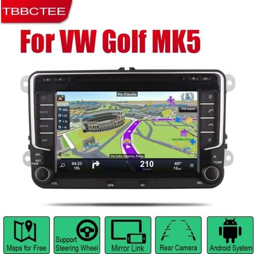 TBBCTEE Android 2 Din Auto Radio DVD For Volkswagen VW Golf MK5 2005~2008 Car Multimedia Player GPS Navigation System Radio