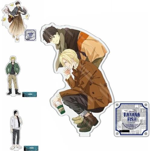 Japanee Anime BANANA FISH Figure Double Side Tabletop Standing Model Cosplay Acrylic Stand Decoratio Plate for Cartoon Lovers D