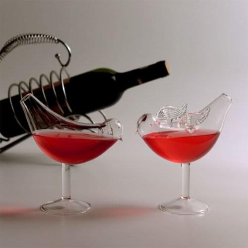 150Ml Creative Bird Shape Cocktail Goblet Glass Personality Molecular Smoked Modelling Glass Fantasy Wine Goblet Retailsale