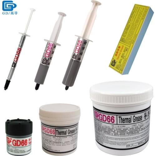 Net Weight 1/15/25/30/90/150/1000 Grams GD66 Thermal Grease Paste Plaster Heat Sink Compound SY1 SY15 SY30 ST90 CN25 CN150/1000