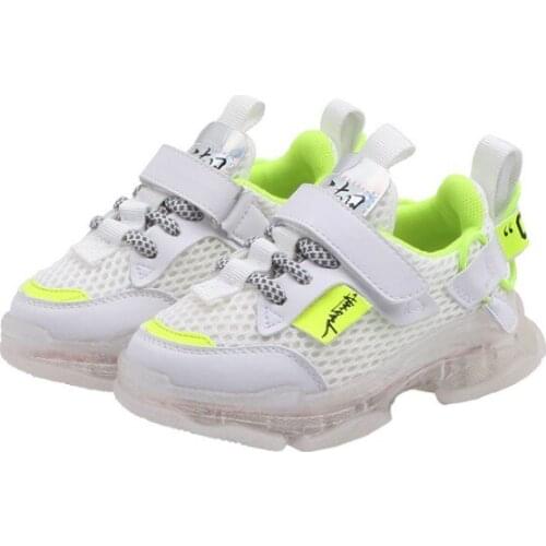 Anti Slip Children Casual Shoes Breathable Mesh Glow Shoes Kids Sneakers Boys Unisex Zapatillas Hombre Childrens Shoes BE50SH
