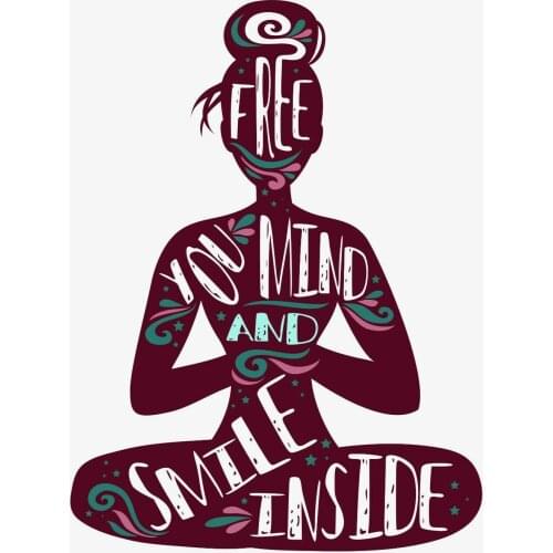 For Yoga Quote Wall Decal Car Window Truck Decor Laptop Sticker Laminated LO233