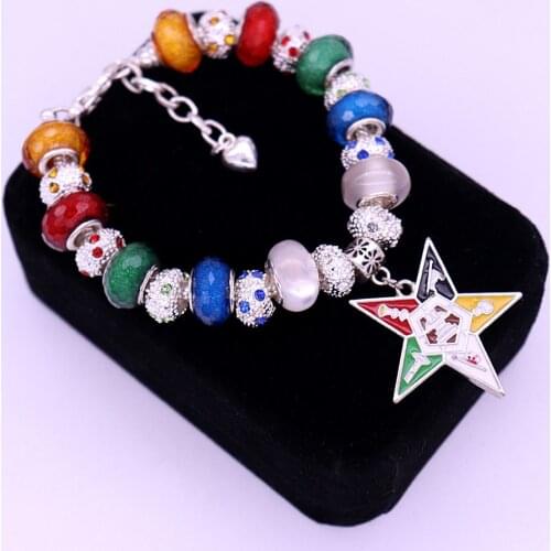 Double Nose New Design Young Greek Sorority Order of Eastern Star OES Beads Bracelets Masonic Freemason Jewelry