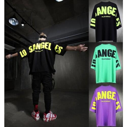 European And American Tide Brand Summer Loose Breathable Fitness Training Suit Sports Leisure Short-Sleeved T-Shirt Male M-3XL