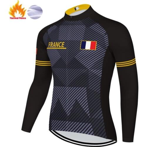 France Italy Spain Belgium New Zealand Switzerland Canada Winter Thermal Fleece Camisa Ropa Invierno Retro Camiseta Masculino