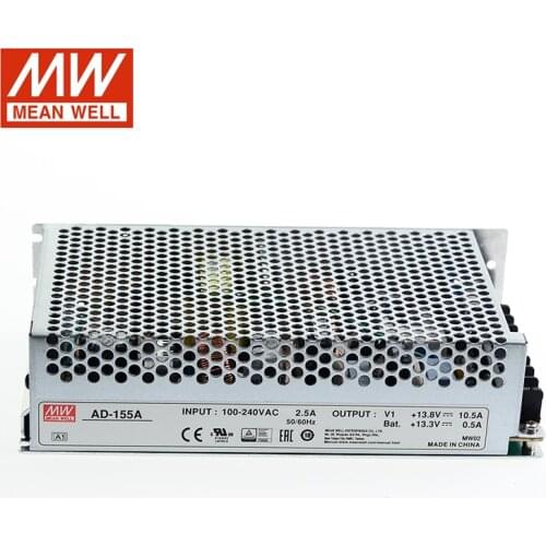 MEAN WELL AD-155A 150W Switching Power Supply 13.8V 10.5A 13.3V 0.5A Battery Charger UPS Function Uninterrupted Power Supply