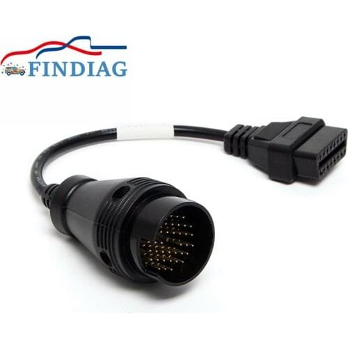 For IVECO Car Interface Cable OBD 2 II Diagnostic Connector For IVECO 38Pin to OBD2 16Pin OBD OBDII Connector Adapter for Trucks