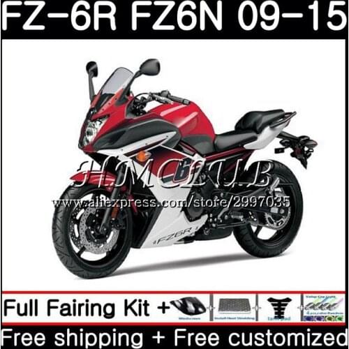 Body For YAMAHA FZ6N FZ-6R Stock red 2009 2010 2011 2012 2013 2014 2015 22HC.15 FZ 6R FZ6 R FZ6R 09 10 11 12 13 14 15 Fairing