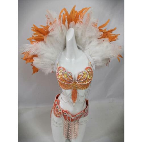 Las Vegas Showgirl Costume Sexy Burlesque Stage Show Clothing