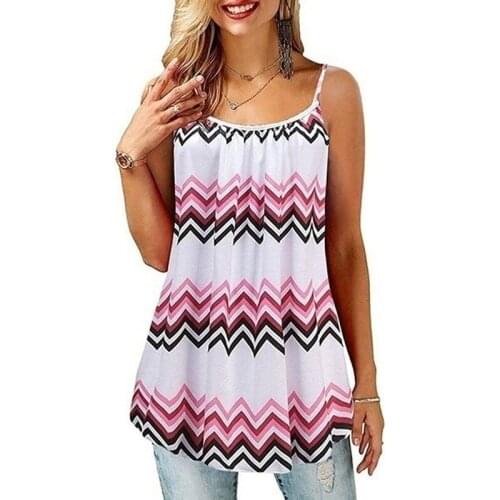 2021 Women Tank Top New Summer Printed Cami Tee Vest Bohemian Style O Neck Sleeveless Female Top Casual Large Size Loose Tank