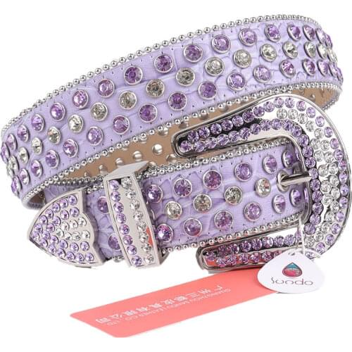 2021 New Goth Belt Designer Luxury Strap Diamond Belt Fashion Western Cowboy Cowgirl Bling Crystal Studded Belt For Man Woman
