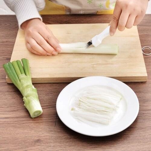 1Pcs Portable Onion Cutter 16cm Stainless Steel Vegetable Knife Onion Slicer Fruit Peeler Kitchen Cooking Tools