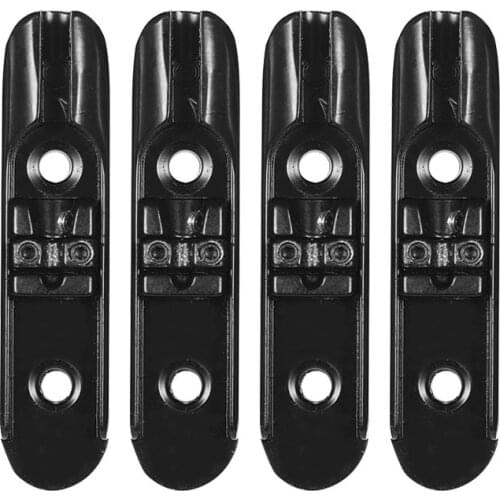 Single String Guitar Bridge for Electric Bass Guitars Parts Replacement Black Pack of 4pcs