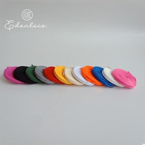 Solid Flat 8mm Shoelaces Multiple Color Polyster Shoelace For Sport Shoes Classic Round Shoe Lace High Quality Bootlaces