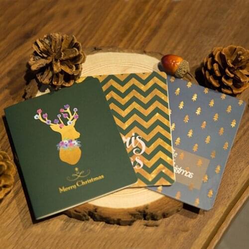 Merry Christmas Card,New Year greeting card ,Christmas Gift Folding Cards 10pcs/lot