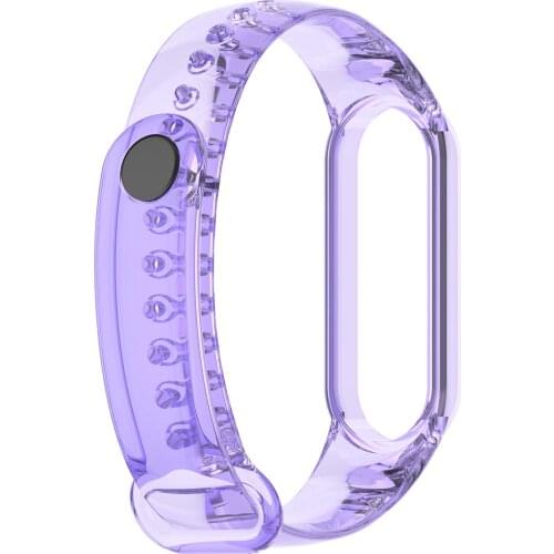 TPU Transparent Strap For Xiaomi Mi Band 6 5 4 3 ,Universal Color Changing Strap For Xiaomi 6 NFC Version Smart Watchs Gently