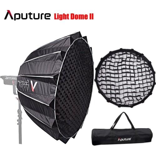 Aputure Light Dome II Softbox with Grid Flash Diffuser For LS C120d II 300d Soft Boxes Mount Fixtures Outside Diffuser