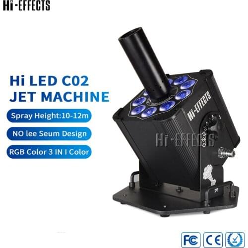 LED CO2 Jet Machine RGB Stage Lighting Effect Machine DMX Control 6 Channels RGB Color Cryo Co2 Jet Machine Co2 Fog Machine