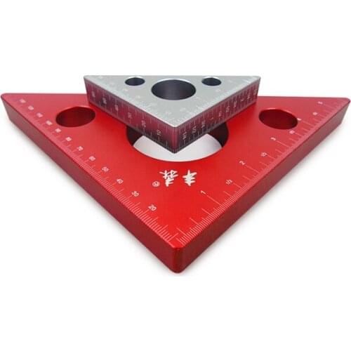 Woodworking triangle ruler Aluminum Height Gauge Metric Inch Woodworking Tools