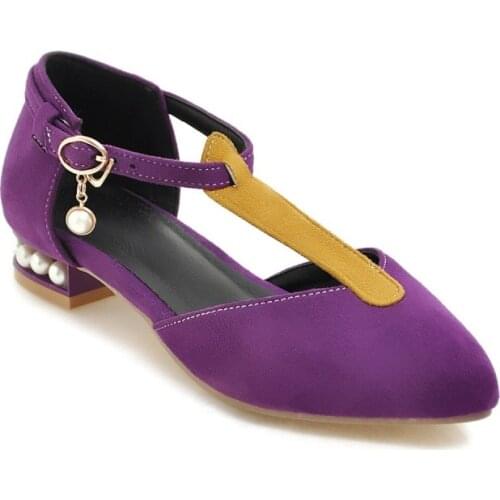 Big Size Pointed decorative shoes summer flat ladies women shoes woman