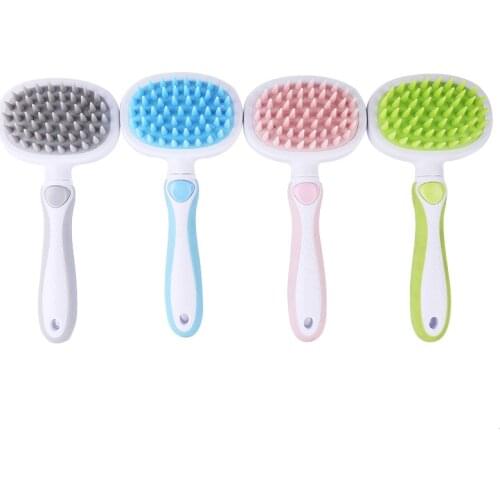 Pet Dog Bath Brush Comb Silicone SPA Shampoo Massage Brush Shower Hair Removal Comb For Dogs Cats Cleaning Grooming Tool