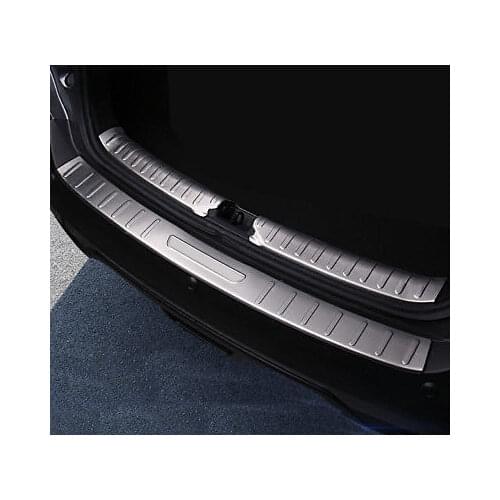 Outer + Inner Rear Bumper Protector Sill Plate Cover For Nissan Kicks 2016-2018