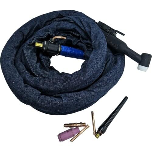 WP-18 TIG Welding Torch Water-Cooled Nut Connector with 5 Meter Cable