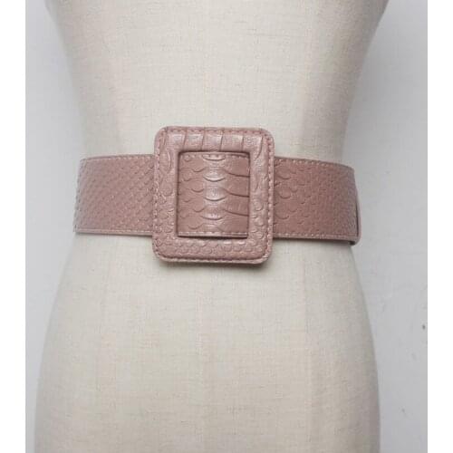 Jeans Women Belt Fashion Design Women Buckle Waist Belts Leather Strap High Quality Cummerbund Waistband for Girl Dress SW161