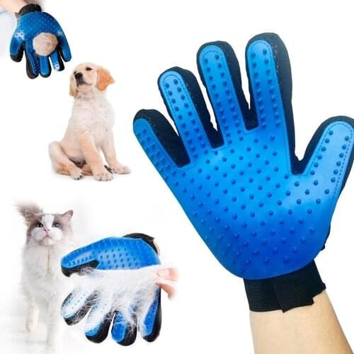 1Pcs Silicone Pet Dog Hair Brush Comb Glove For Pet Cleaning Massage Grooming Supply Glove Cleaning Cat Hair Glove Accessoies