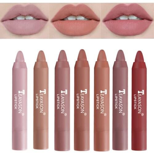 12 Colors Velvet Matte Lipsticks Pencil Waterproof Long Lasting Sexy Red Lip Stick on-Stick Cup Makeup Lip Tint Pen Cosmetic