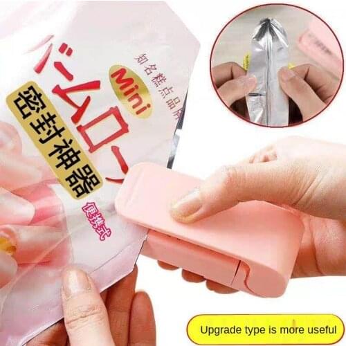 Mini portable 5PCS sealing machine Japanese-style small household plastic bag sealer hand pressure electric heating sealer