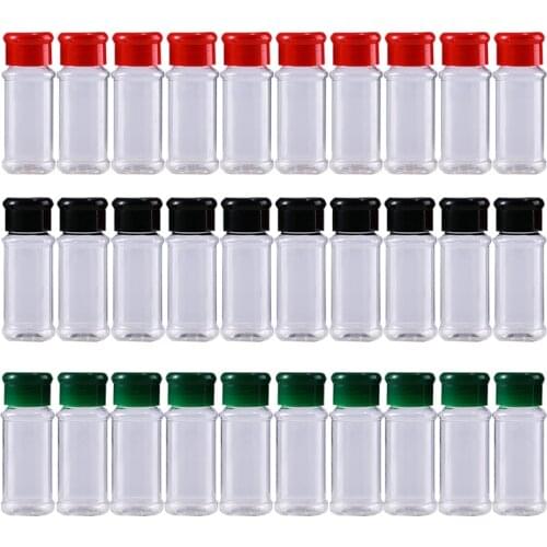 20Pcs/Set 100Ml Jars For Spices Salt Pepper Shakers Set For Spices Jar Can Seasoning Bottle bbq Condiment Kitchen Supplies