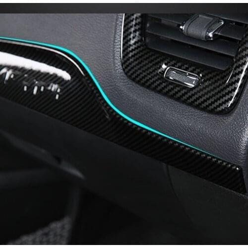 For Jeep Compass Accessories 2017 2018 2019 2020 Dashboard Decoration Strip Center Console Trim Interior Car Decoration